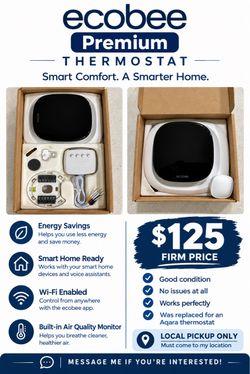 Ecobee smart thermostat premium