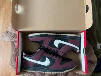 Burgundy/Phantom black/White Nike Dunk Low