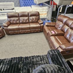 Super Deal 3 Pcs Sofa, Love & Chair Recliners $1599 FREE LOCAL DELIVERY