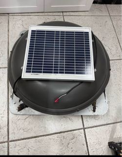 800 - CFM Weatherwood Galvanized steel Solar Power...