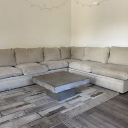 White Luxury Sectional Couch