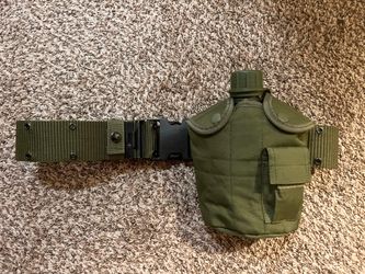 US Military Alice Pistol Belt With Canteen and Cover