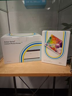 Amber Series instant photo printer + 80 printouts