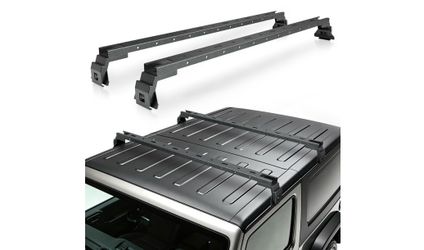 Black Steel Roof Rack Cross Bars