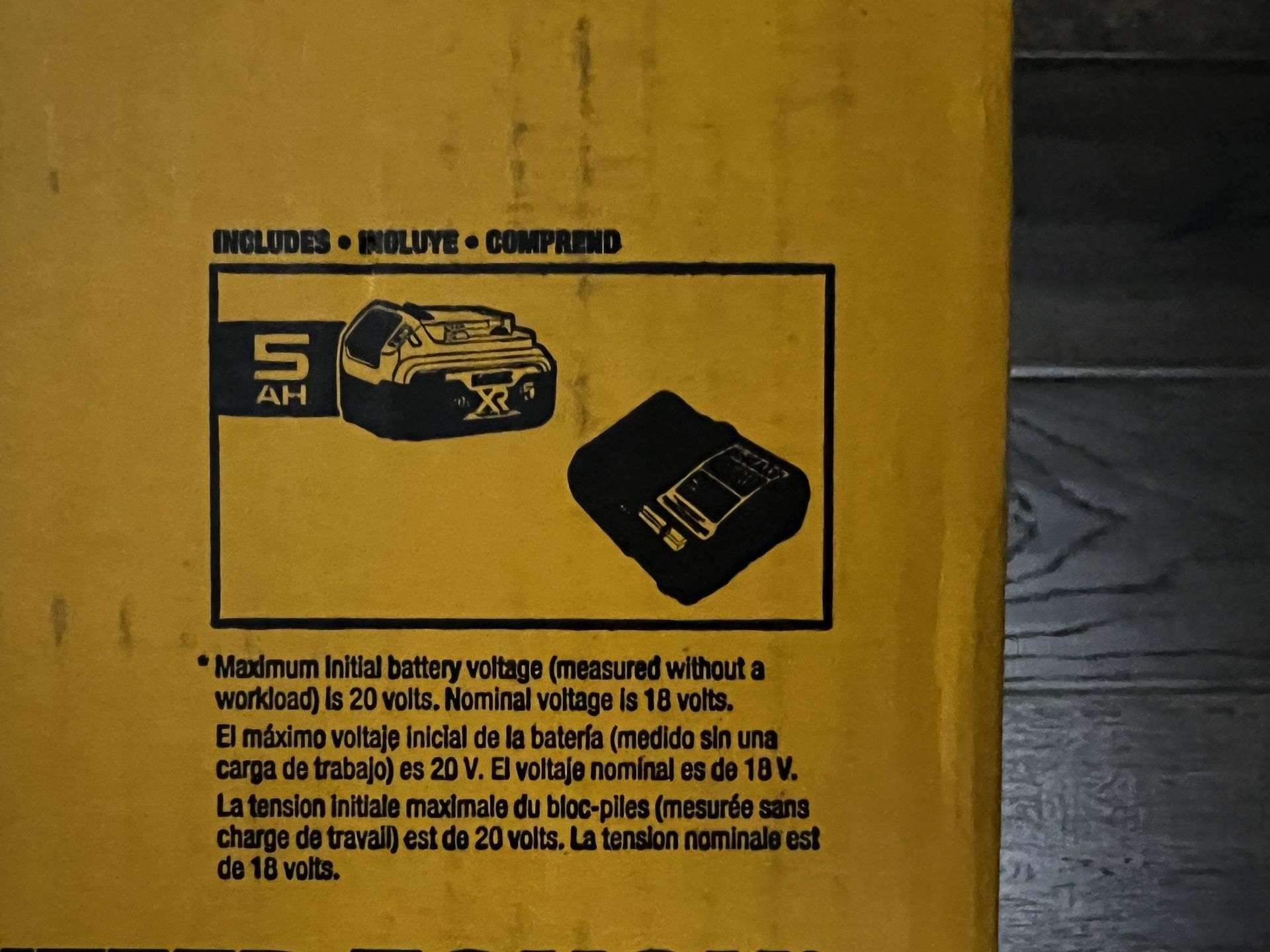 Dewalt 20V 5AH Battery + Charger