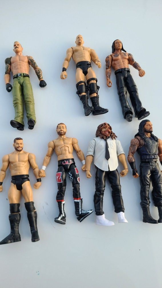 ๐ฏ WWE Action Figures Bundle - Lot of 7 Wrestlers! ๐งโโ๏ธ๐ฅ