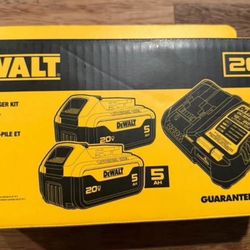 DEWALT 20V MAX XR Premium Lithium-lon 5Ah Starter Kit