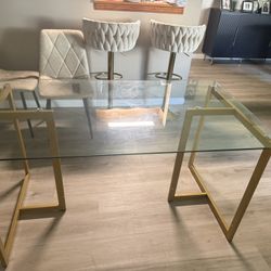 glass dinning table 
