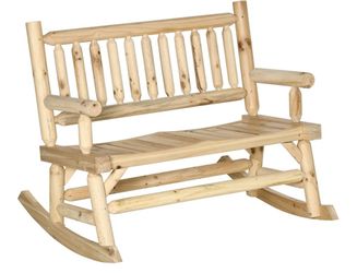 Outdoor wooden rocking chair