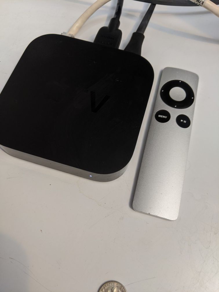 Apple TV with remote
