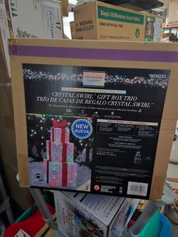 Brand New Led Crystal Swirl Gift Box Trio."CHECK OUT MY PAGE FOR MORE DEALS "