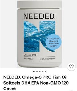 Needed Omega-3 PRO Softgels 120 Count