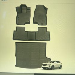 NEW FLOOR MATS & CARGO LINER. All Weather Protection TPE Floor Liners Front & Rear Row Full Set. For Acura RDX 2019-2024