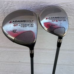 Adams Golf Tight Lies GT Driver & 3 wood Graphite Shaft