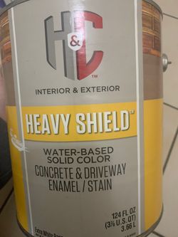Heavy Shield Water-Based Solid Color For Concrete And Driveway 