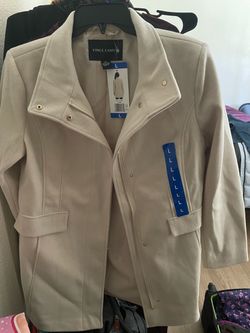 Vince Camuto Cream Coat Size Large