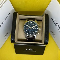 IW Chrono Pilot Le Petit Prince Blue Dial On Leather Reference - IW377714 - Full Set