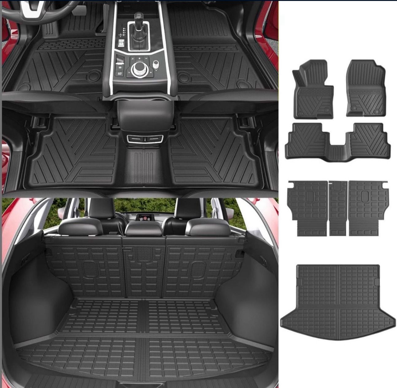 Powoq Floor Mats Compatible With 2017-2022 Mazda CX-5