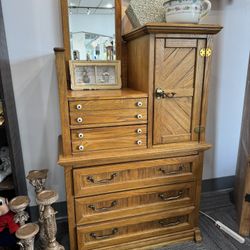 Antique Dresser with mirror. 