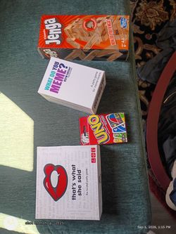Party Game Bundle – Jenga, UNO, What Do You Meme, That's What She Said
