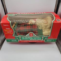 VTG Telco Motionette Sleeping Snoring Whistling Santa Box Animated Electronic