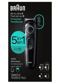 Braun All-in-One 3 Beard Trimmer AIO3 - Shaver & Charger Only (No Box)