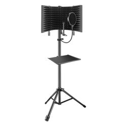 Professional Studio Recording Microphone Isolation Shield, Pop Filter,High density absorbent foam is used to filter vocal. Suitable