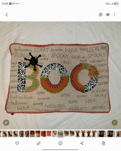 Pier 1 Halloween decor pillow