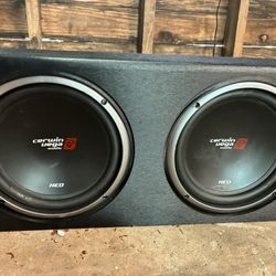 12” Dual Cerwin Vega HED Subs in Box