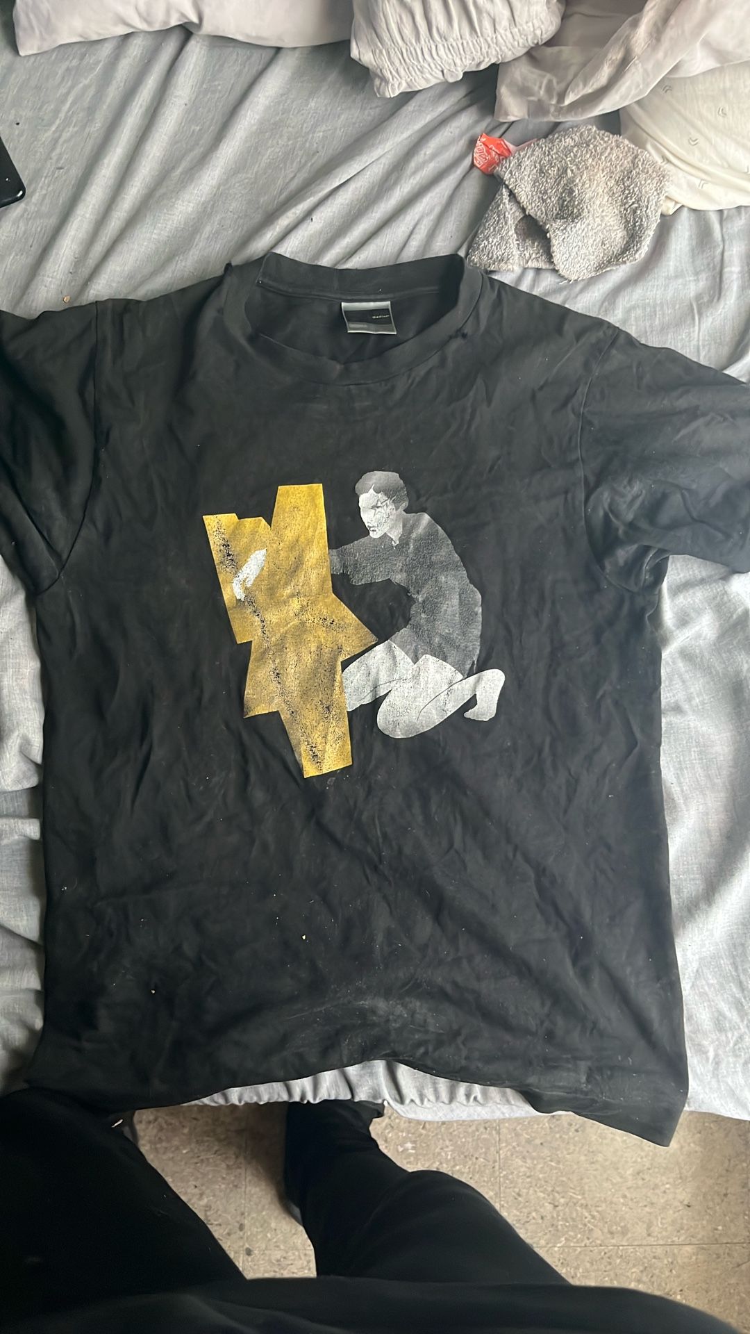 Bape Tee Shirt Black/yellow/white/M