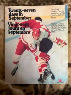 1973 "Twenty-Seven Days in September" 1972 Summit Series Official History Book - Hockey Canada