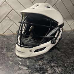 Warrior Burn Jr White Lacrosse Helmet – Youth Adjustable