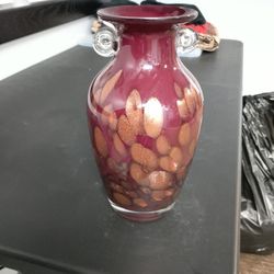 Antique Murano Handblown Glass Vase Beautiful Colors 