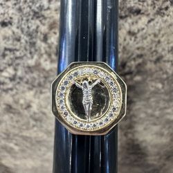 10k Jesus  Ring Size 10 