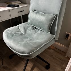Swivel Desk Chair In Sage Green 