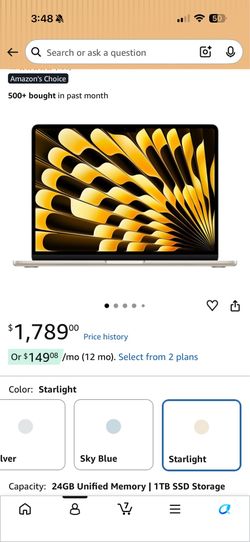 2026 MacBook Air 13-inch - M5 chip: 24GB Unified Memory, 1TB SSD, Touch ID,