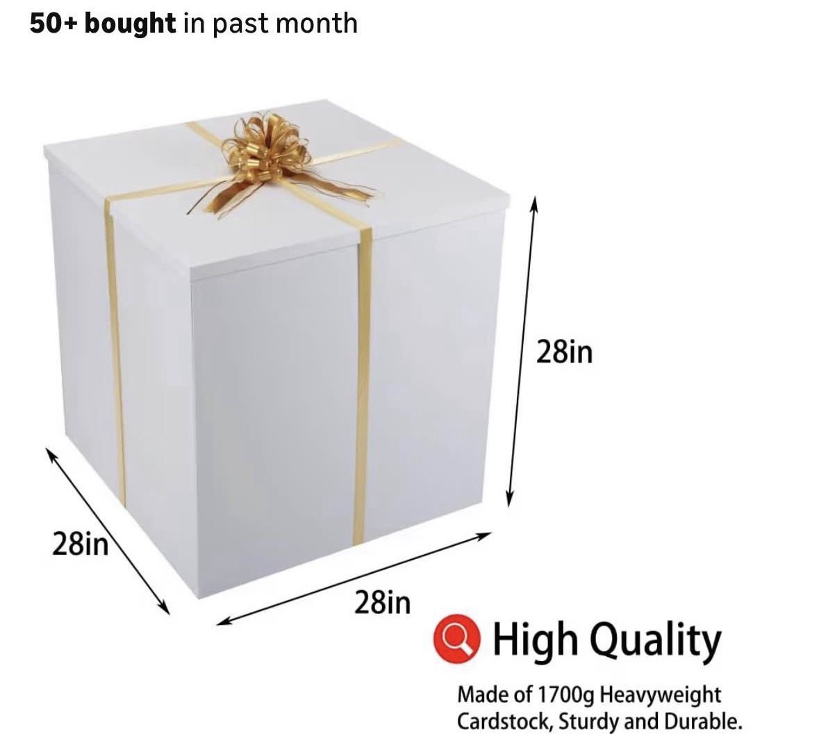 BIG White Cardboard Box