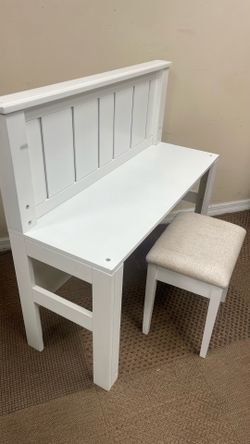 Kids vanity Desk table 42.5" W & bench seat 🚚 extra