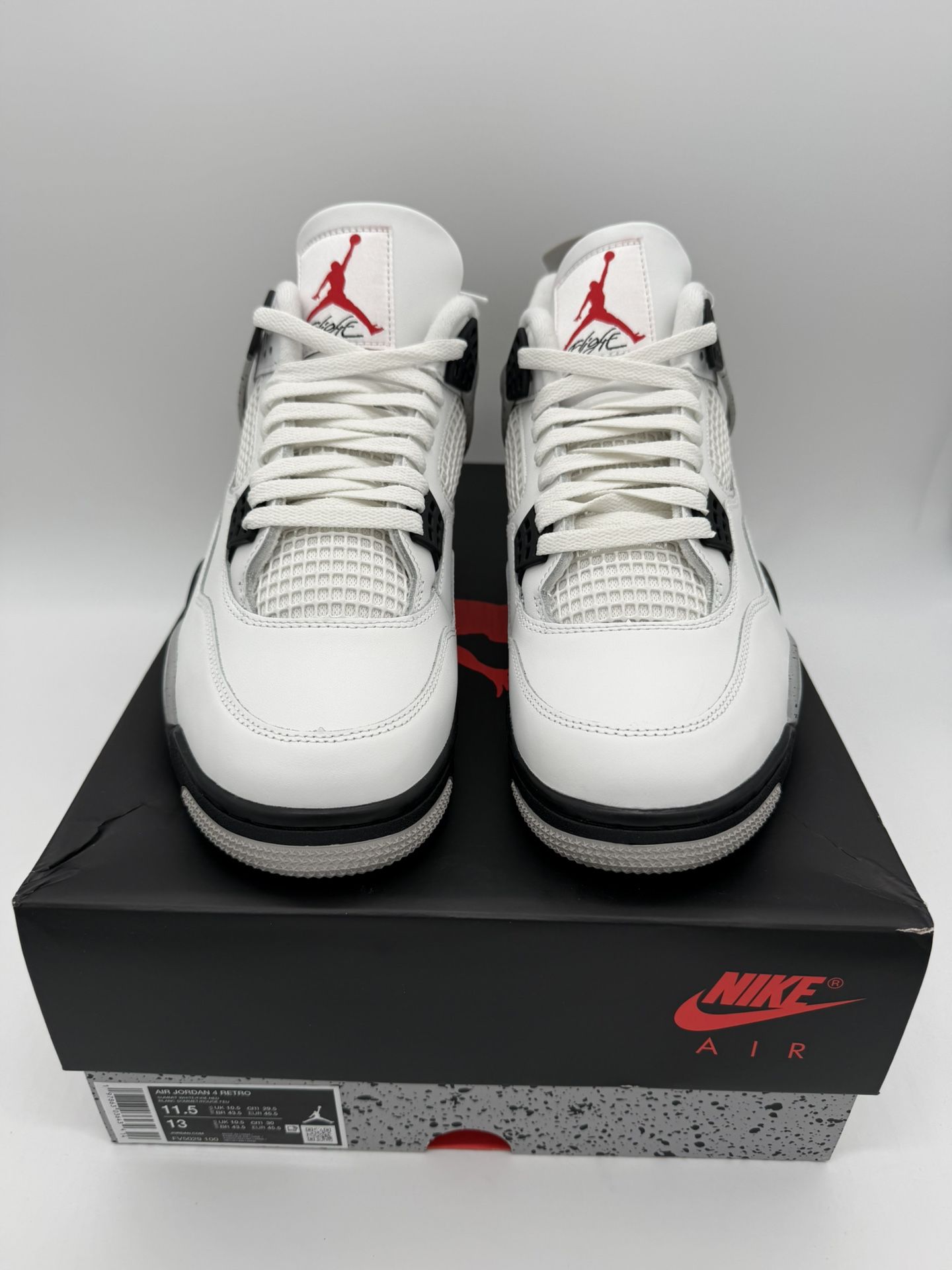 Nike Jordan 4 White Cement 2025 - Sizes 11