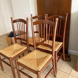 Solid Wood Dining Set – Table + 4 Chairs (Pickup Only)