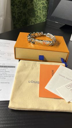All-Silver LV Bracelet — New Condition | Nice Shine