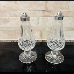 Waterford Crystal Salt And Pepper Shakers.