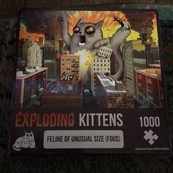1000 pc exploding kittens jigsaw puzzle
