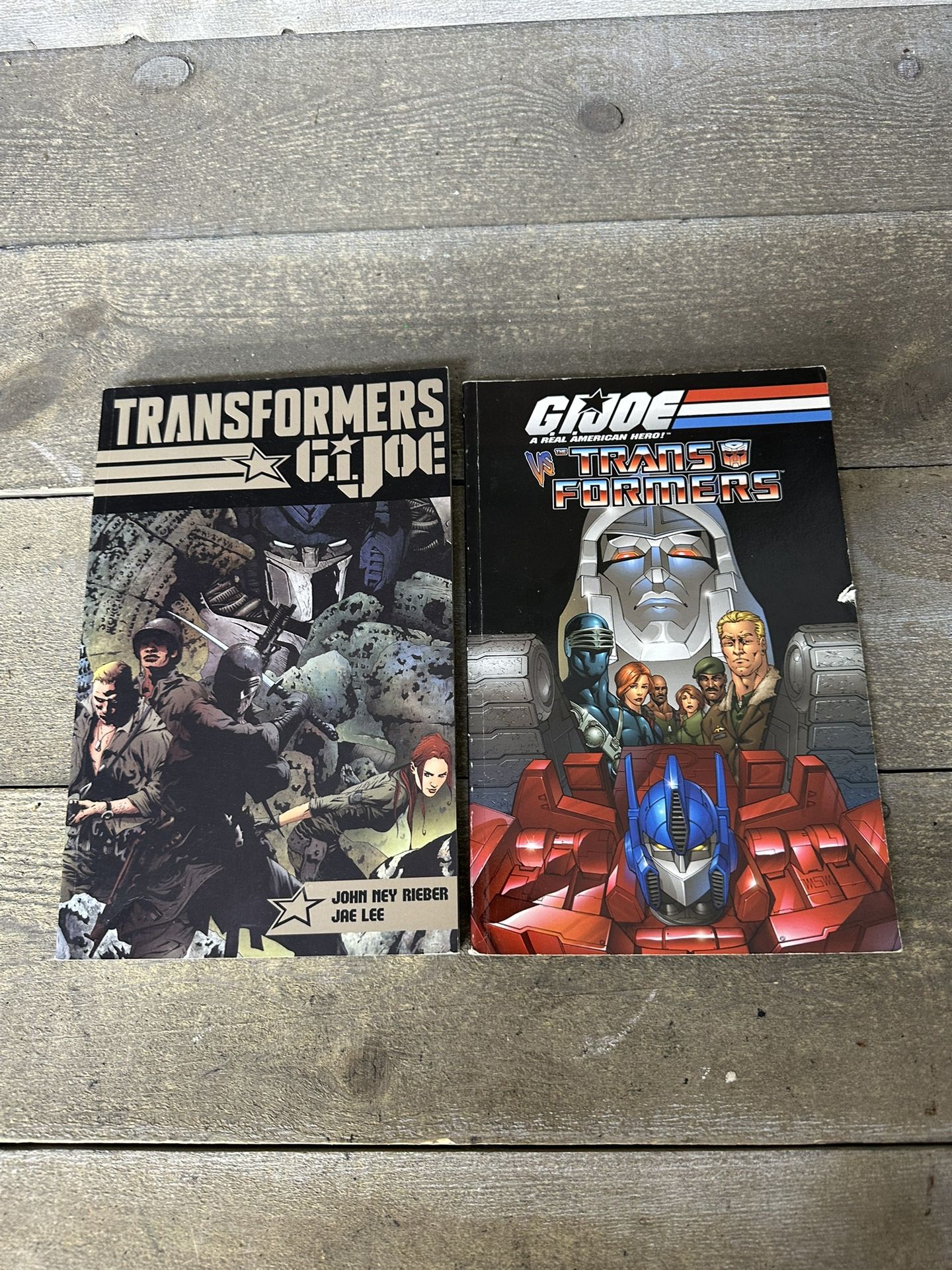 GI Joe Vs Transformer Graphic Novels Tyrants Rise & Volume 1 Rieber Lee Blaylock