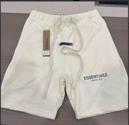 Fear of God Essentials Sweat Shorts – Cream / Off-White Sizes Available Up To XL