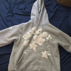 Grey spider hoodie