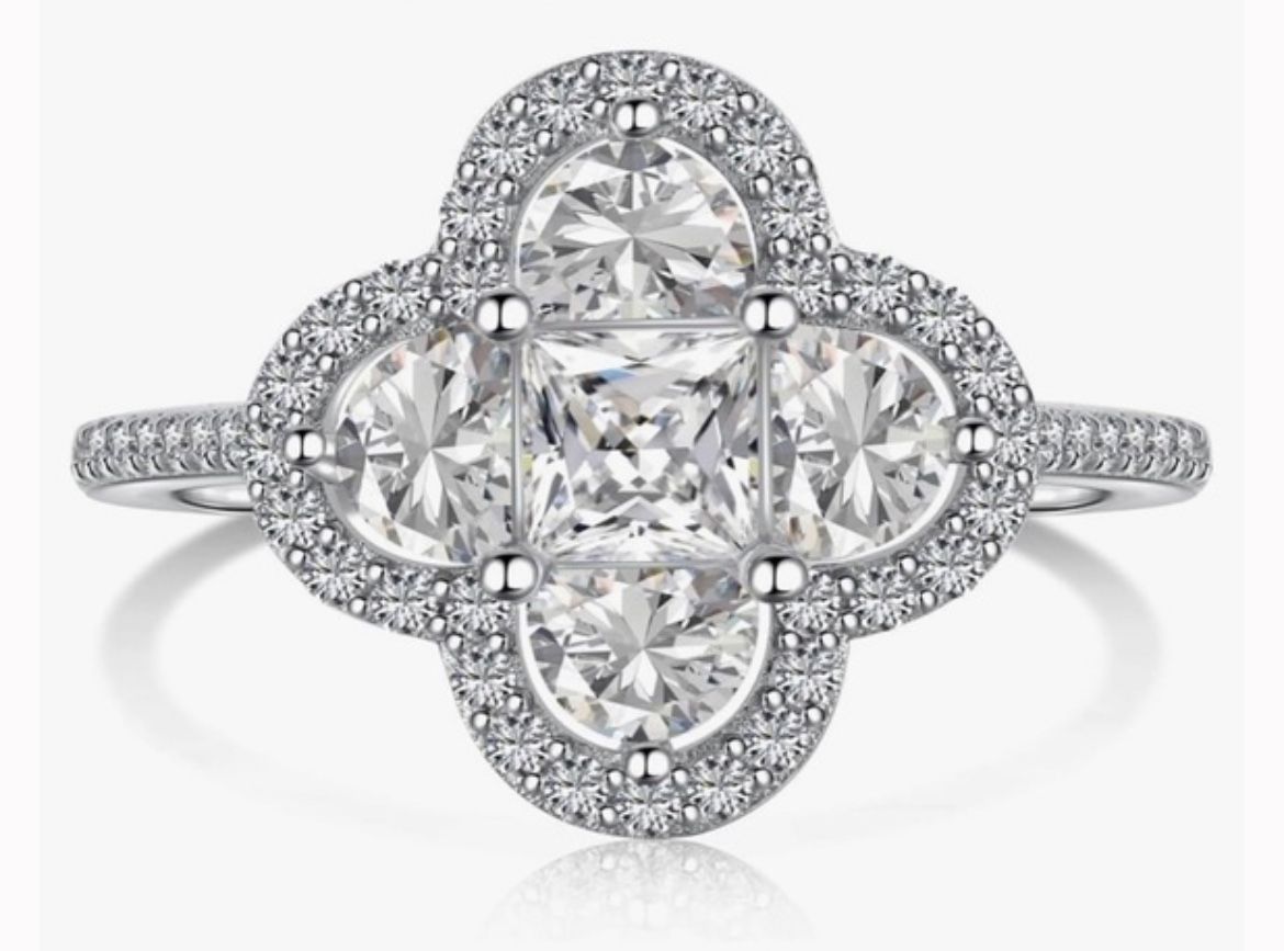 Sterling Silver Lucky π Four-Leaf Clover π