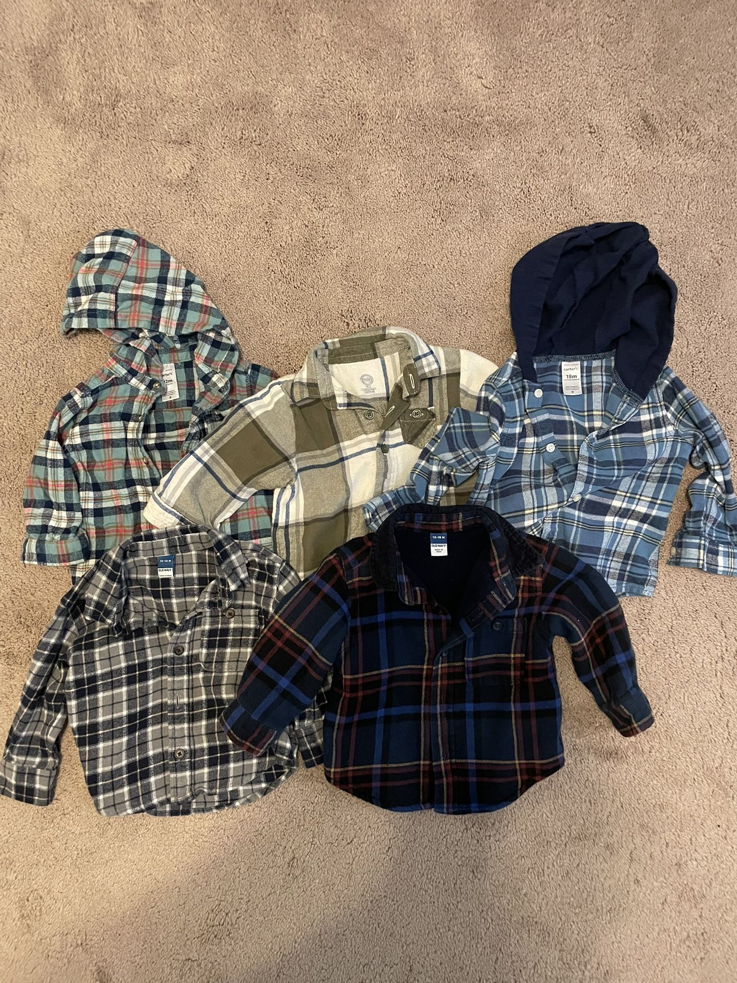Boys 12-18 Month Flannel Bundle