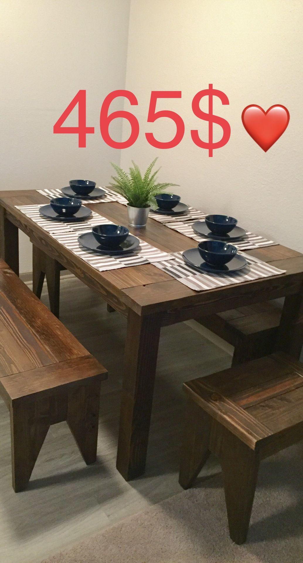 RUSTIC DINNER TABLE BENCHES: PATIO FURNITURE DINETTE ANTIQUE DINING STOOL COFFEE END NIGHT TV STAND DESK MESA SILLA SHELVES BOOKSHELF SHELF BED FRAME