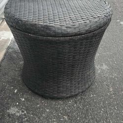 Wicker Storage Table